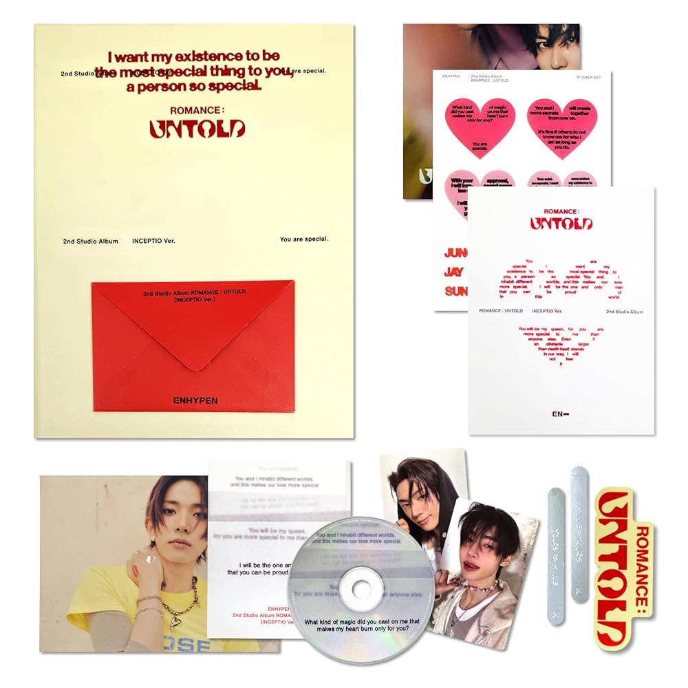 ROMANCE: UNTOLD — ENHYPEN — Formato STANDAR, versión VERSIÓN, ítem INCEPTIO